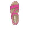 Rieker Twin Velcro Cross Strap Sandal - Fuchsia